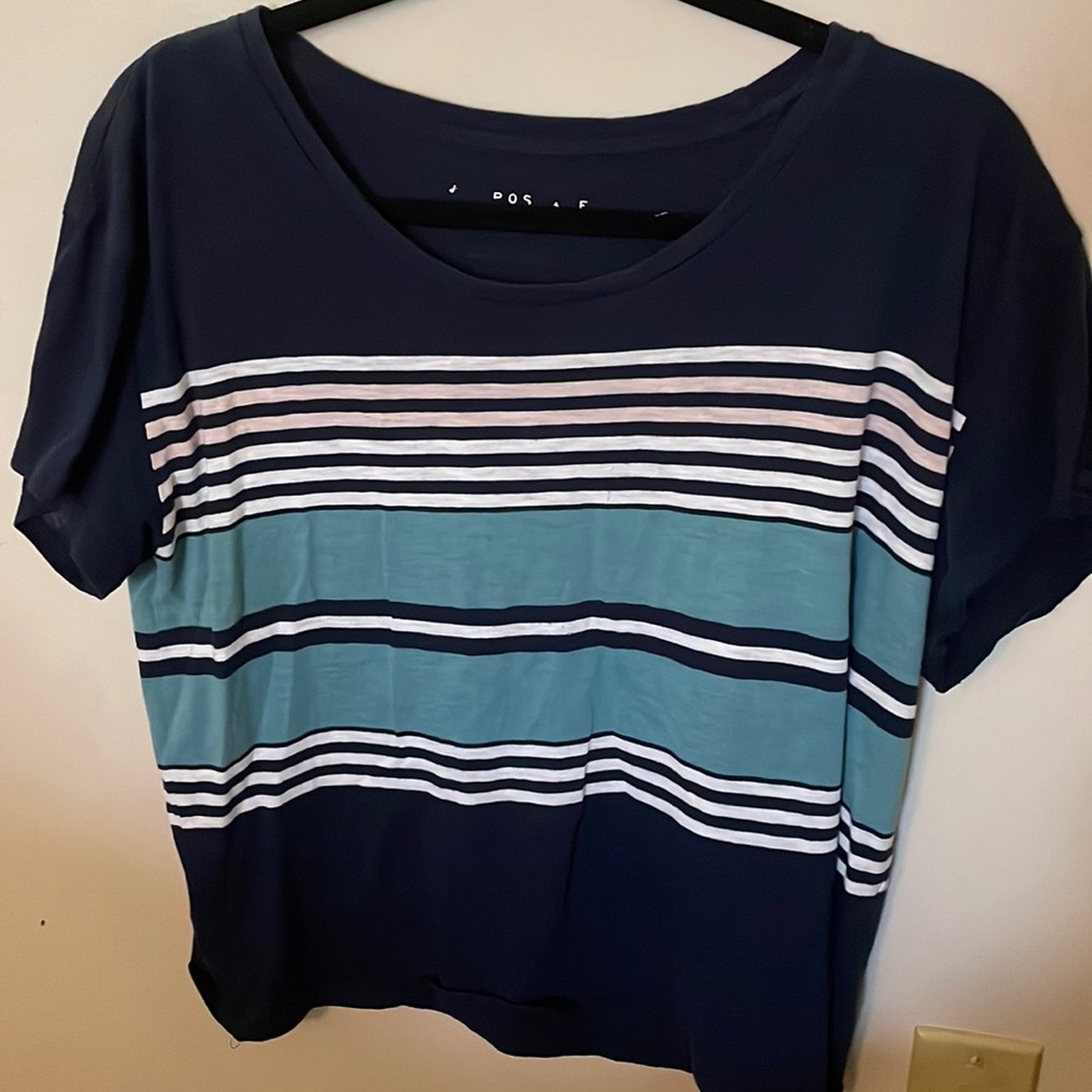 AEROPOSTALE BLUE SHORT SLEEVE SHIRT